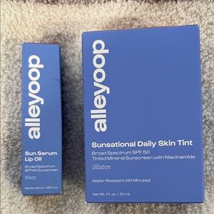 Alleyoop Sunsational Daily Skin Tint and Sun Serum
Lip Oil